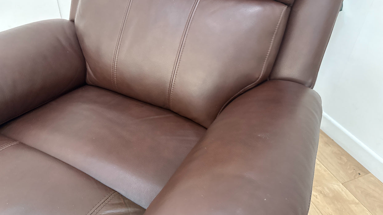 Sofology Gracie Leather Chair in Expresso
