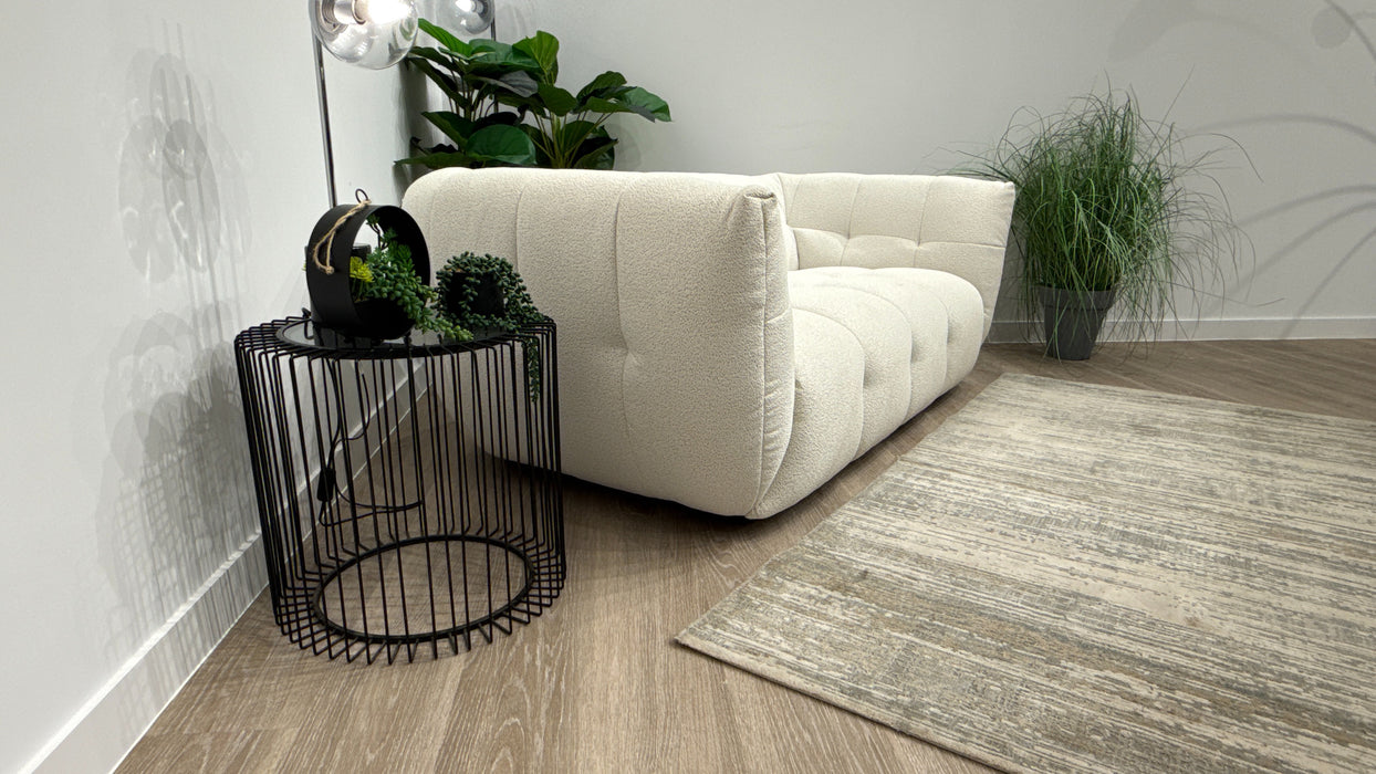Sofology Lunar Fabric 2 Seater in Woven Boucle Linen