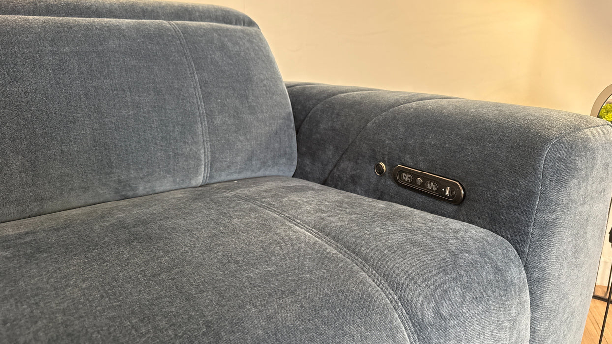 Sofology Allure Fabric Recliner 2.5 in Denim