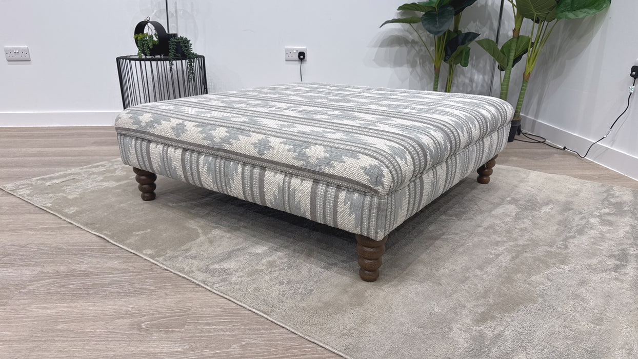 Sofology Sample Designer Footstool in Leonardo Sky