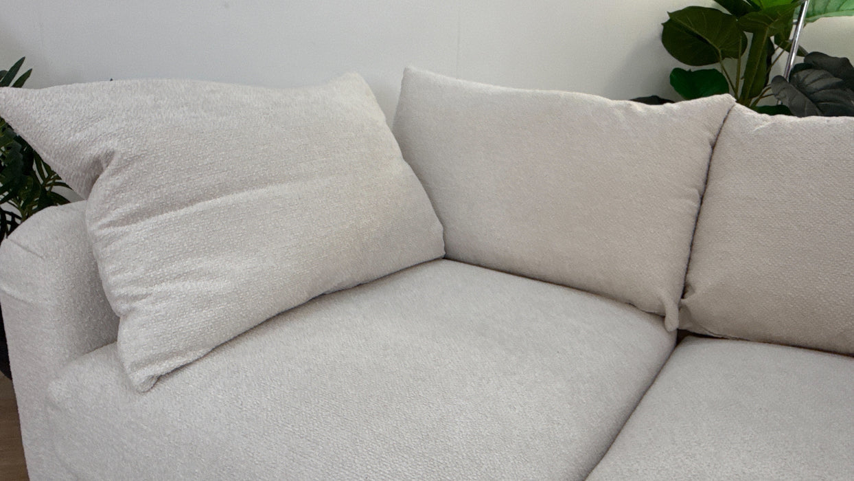 Sofology The Westwood Fabric 2 Seater Soft Boucle Ecru Mix