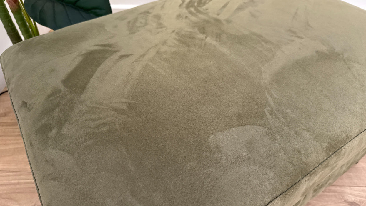 Sofology Muse Fabric Designer Footstool in Lifestyle Plush Olive