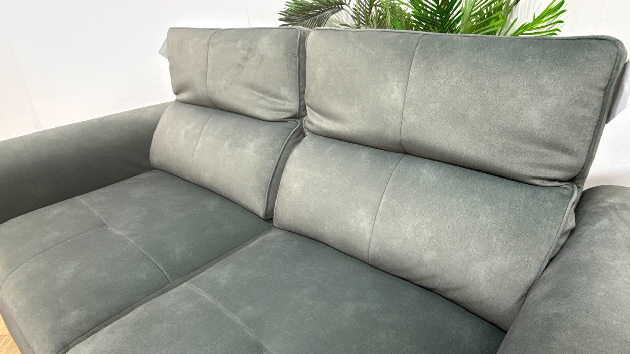 Sofology Riviera Fabric 2 Seater Motion Chaise in Lifestyle Flecked Mineral Green