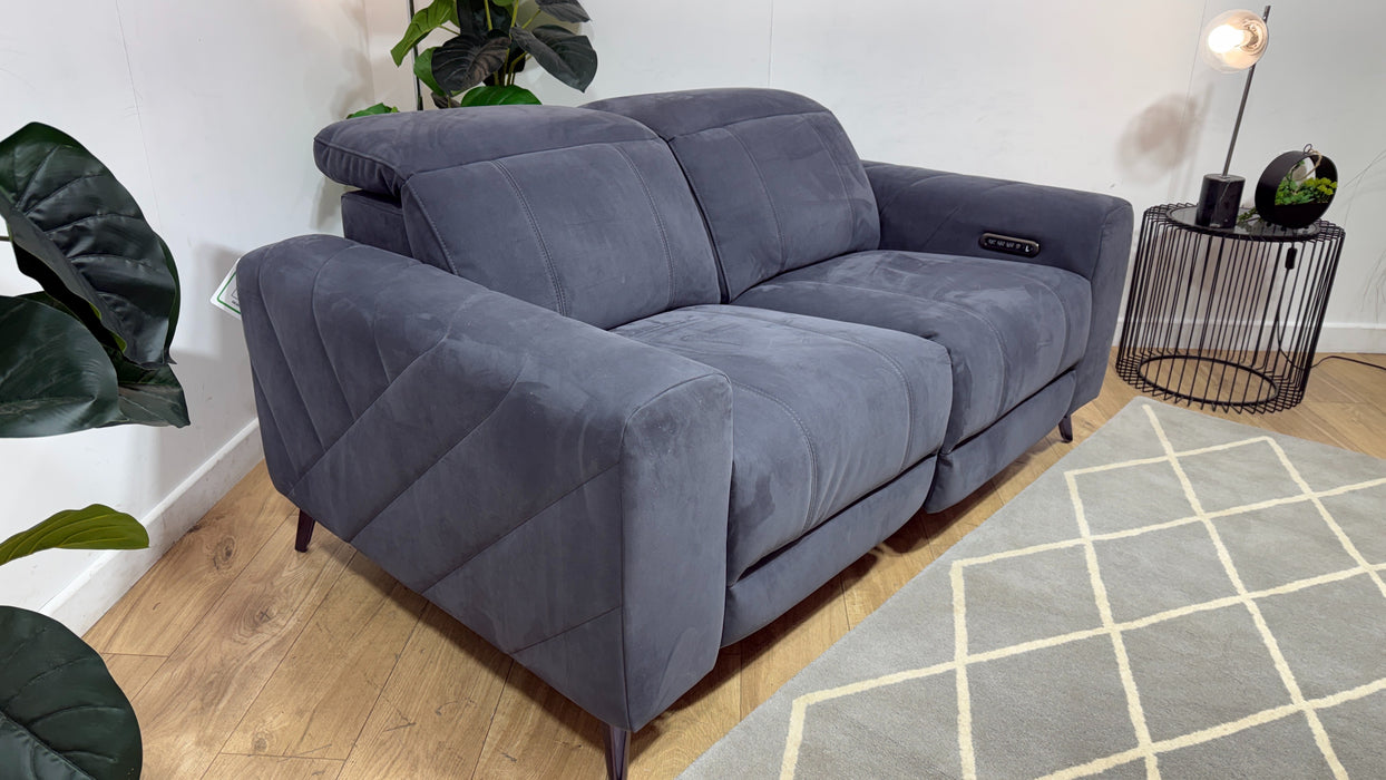 Allure 2 seater lifestyle  nubuck feel fabric  charcoal