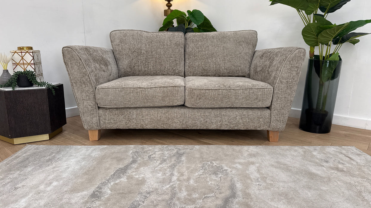 Sofology Canterbury Fabric 2 Seater in Canterbury Weave Linen/Olive