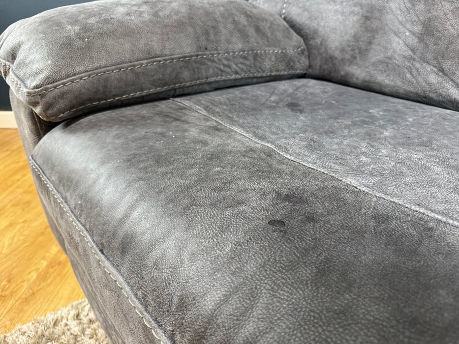 Linara Leather 3 Seater - Utah Grey (WA2)