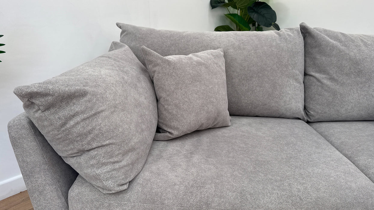 Sofology Tallulah Fabric 3 Seater in Lifestyle Marbled Silver