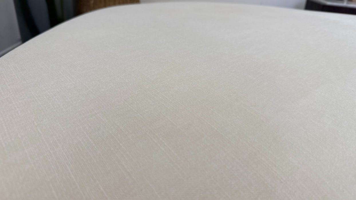 DFS Bellino Shaped Footstool in Cream/Black