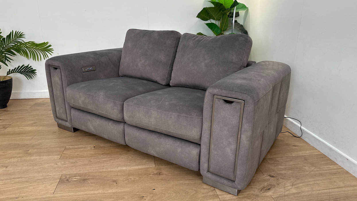 Sofology The Elixir 2 Seater Fabric Recliner Sofa in Lifestyle Flecked Mocha