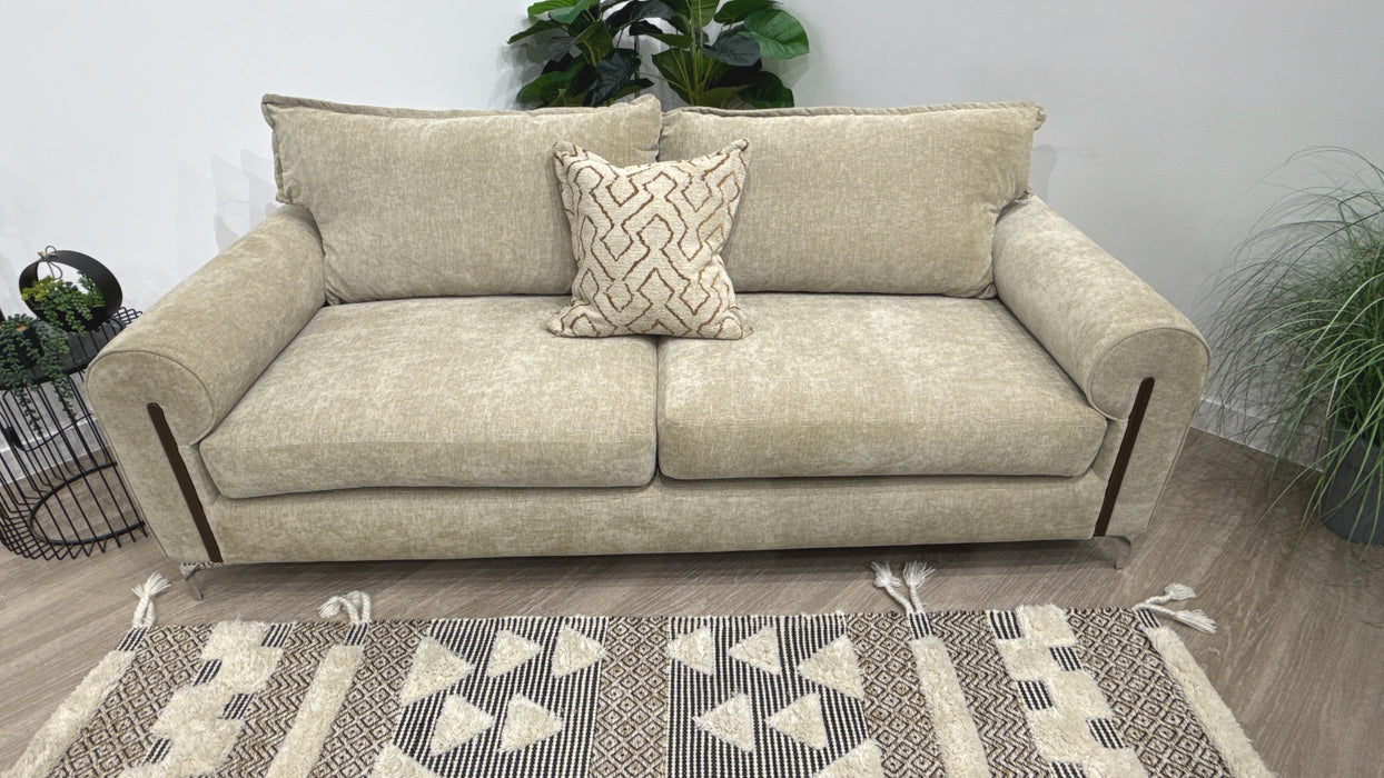 Sofology Porter Fabric 3 Seater in Ivory/Otis Mono Mix