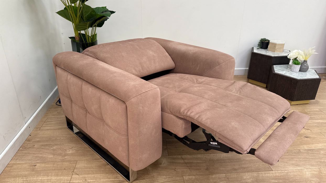 Sofology The Marvella Fabric Recliner Chair in Lifestyle Flecked Sand