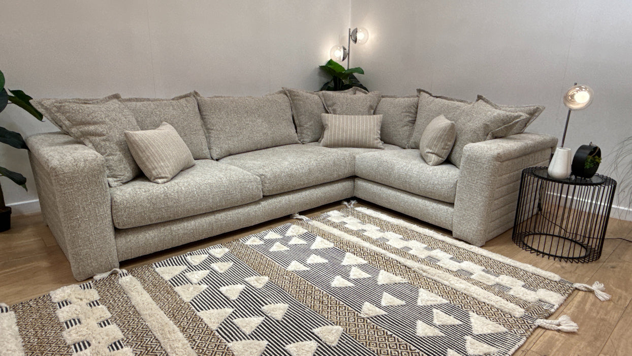 Sofology Cove Fabric 3 Corner 1 in Artisan Chenille Natural Mix
