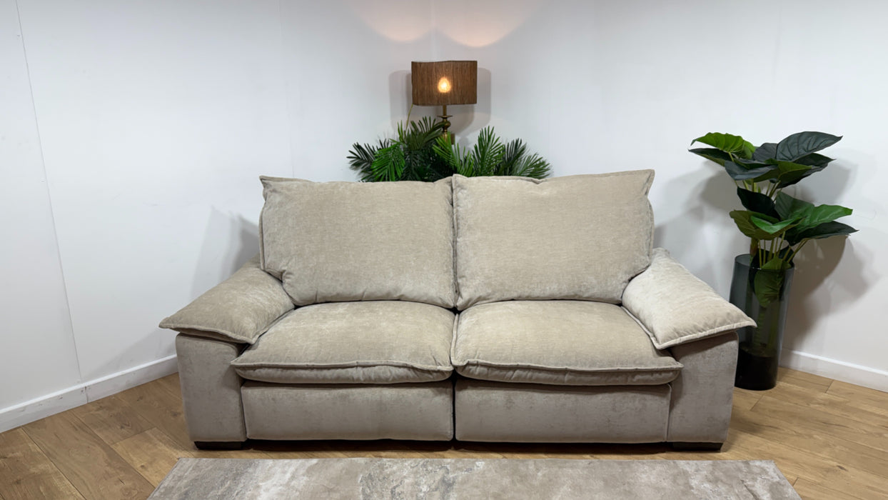 Sofology Embrace 3 Seater Power Recliner/Headrest in Mushroom