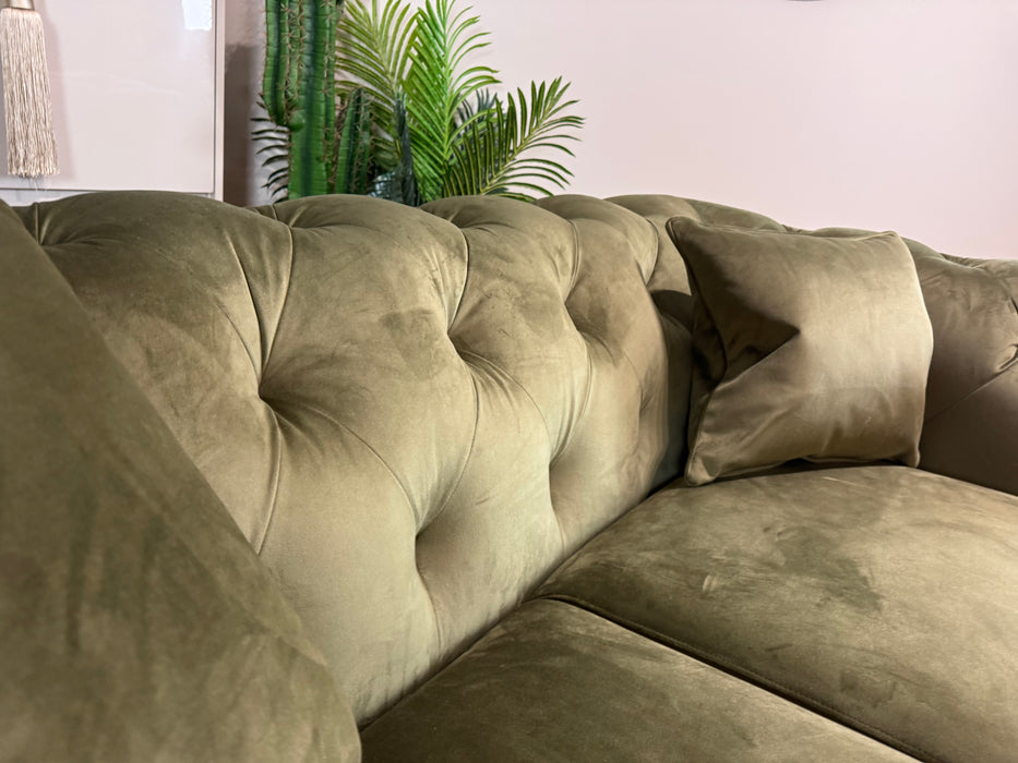 Balmoral Fabric 2 Seater - Matt Velvet Moss (WA2)