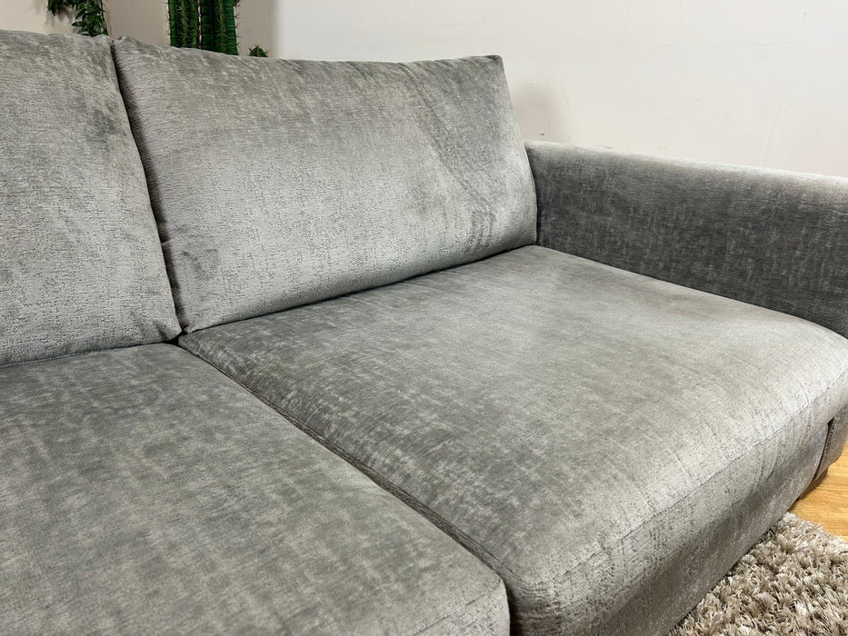 Majestica 4 Seater Sofa Plain Steel Mix Fabric (WA2)