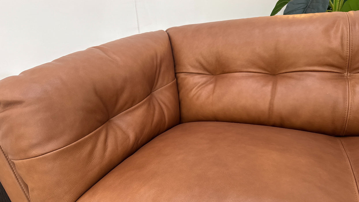 Sofology Hygge Leather 2 Seater in Relaxed Soft Tan