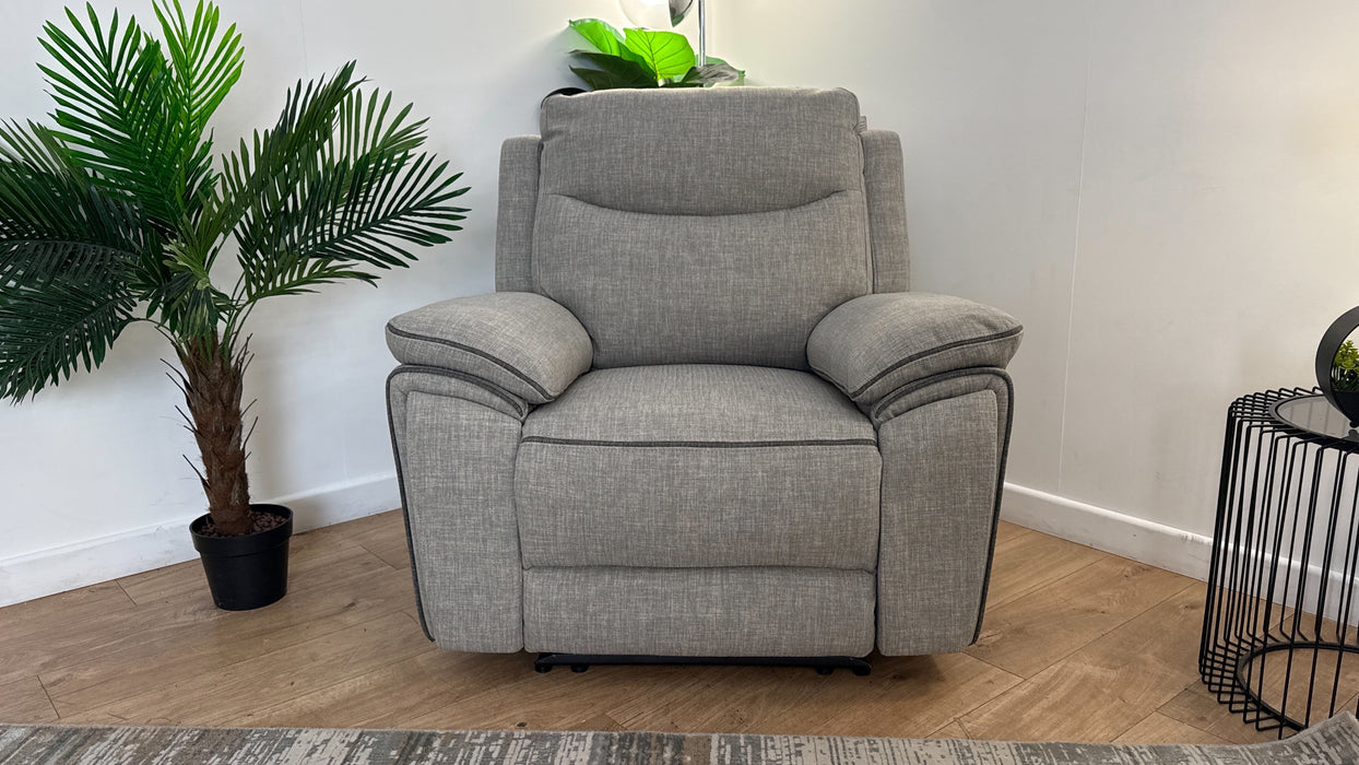 DFS Trek Frabric Reclining Chair in Grey