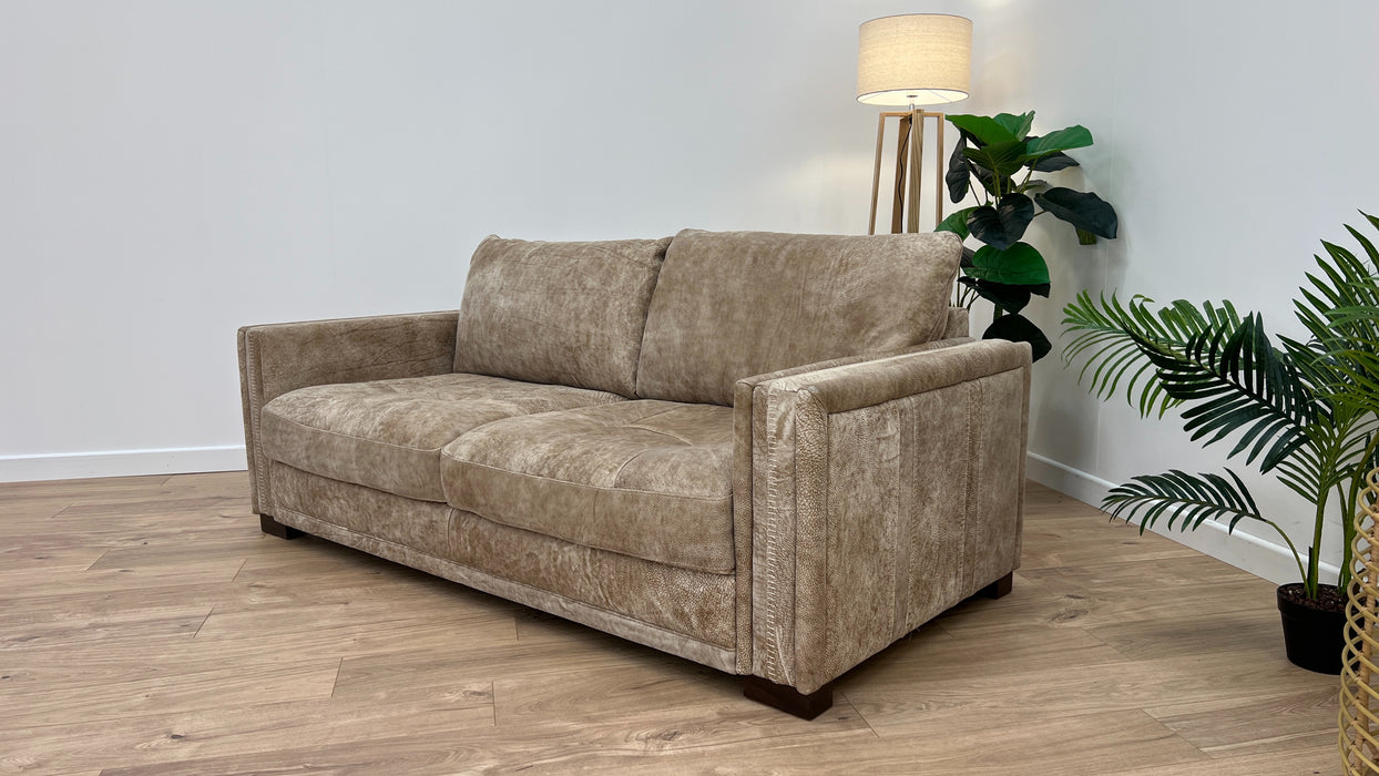 Huntsman 2 Seater - Leather Sofa - Utah Blonde