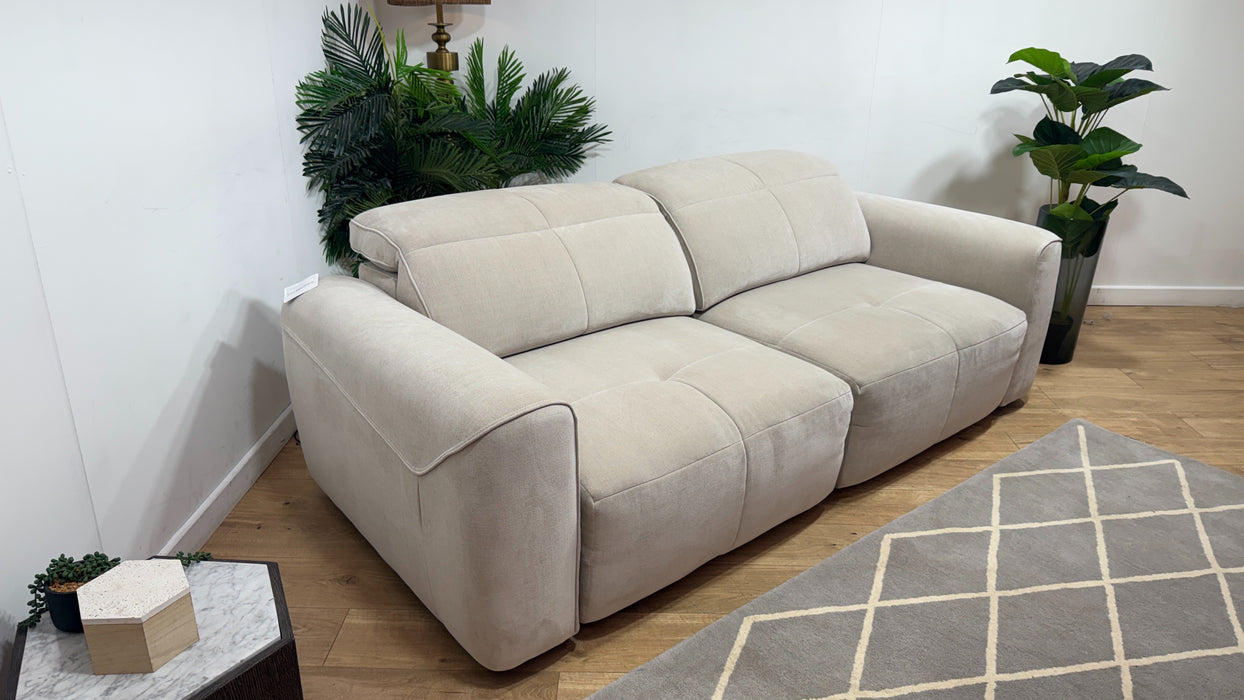 Sofology Riviera Fabric 3 Seater Motion Chaise in Relaxed Chenille Cotton