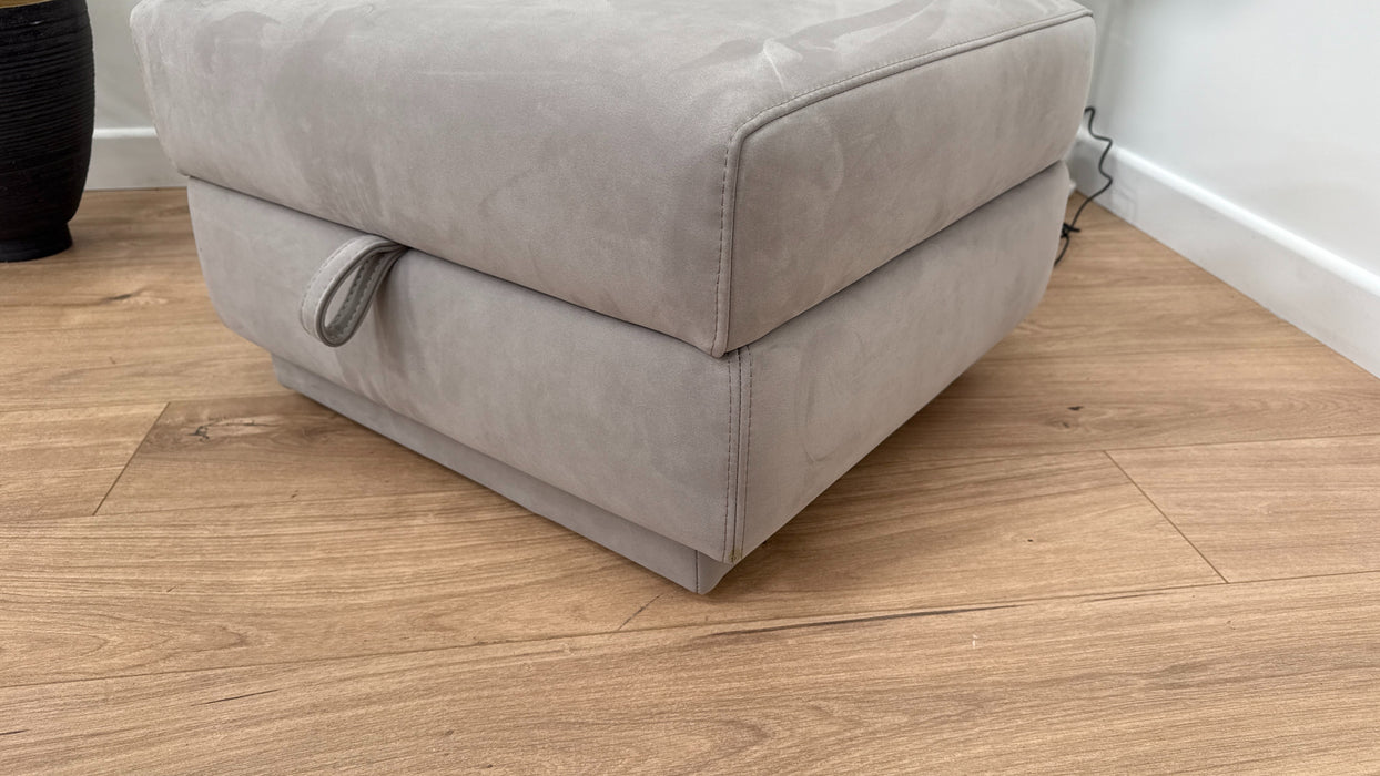 Dereham Fabric Storage Footstool - Mink