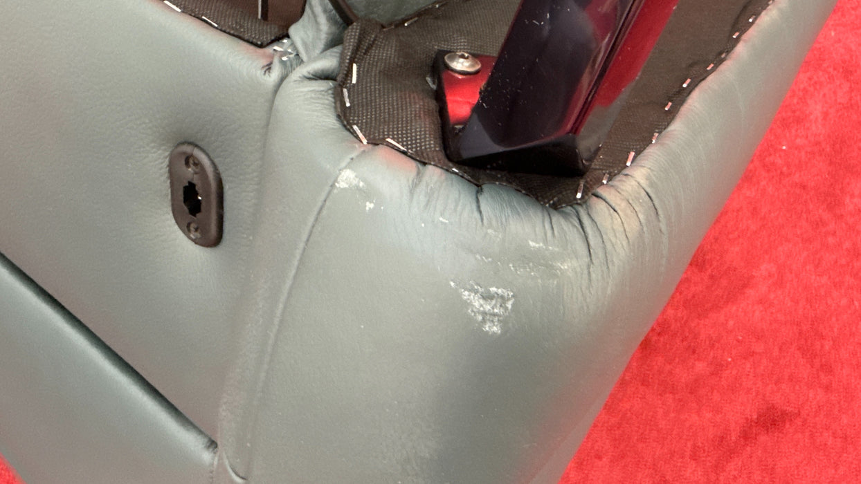 Sofology The Renato 2 Seater Recliner Sofa in Trusty Embossed Leather Peacock