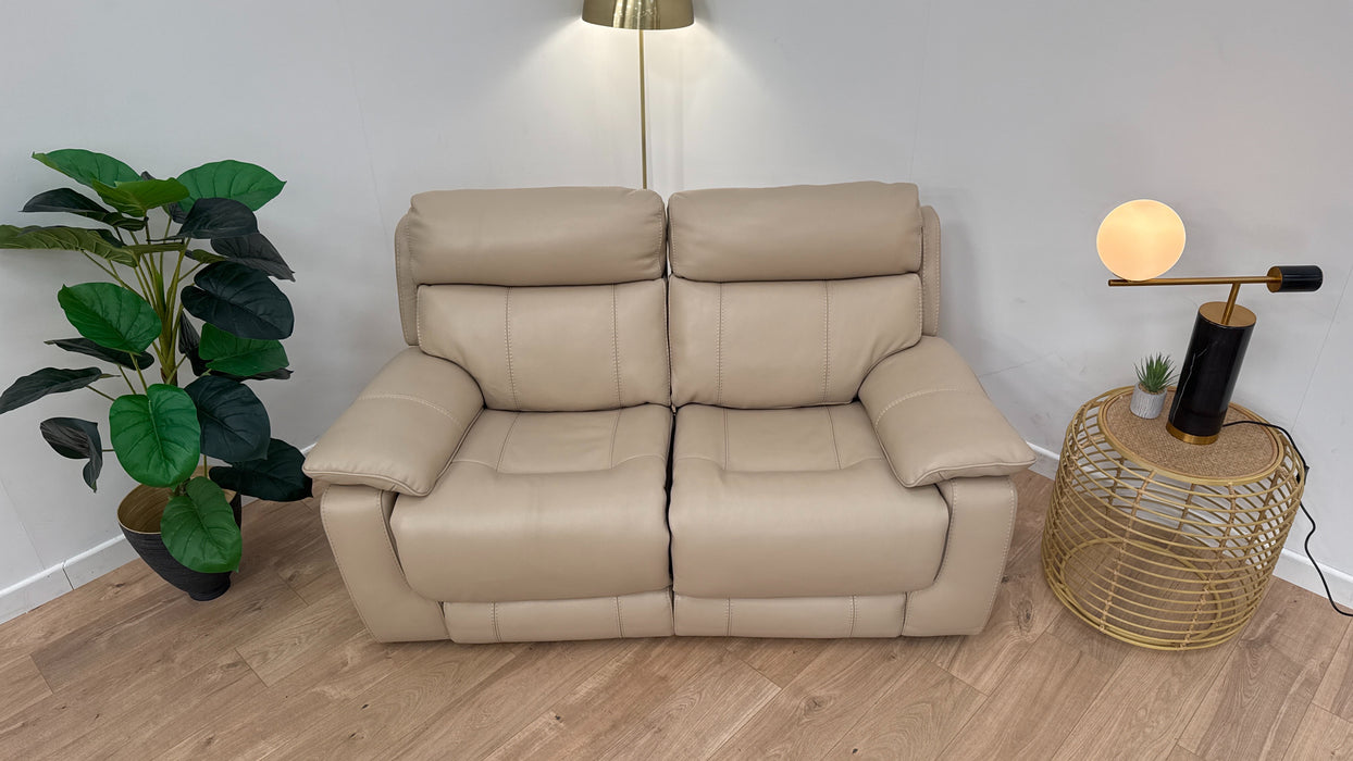 Lucius 2 Seater Power Recliner Hdrst - Leather