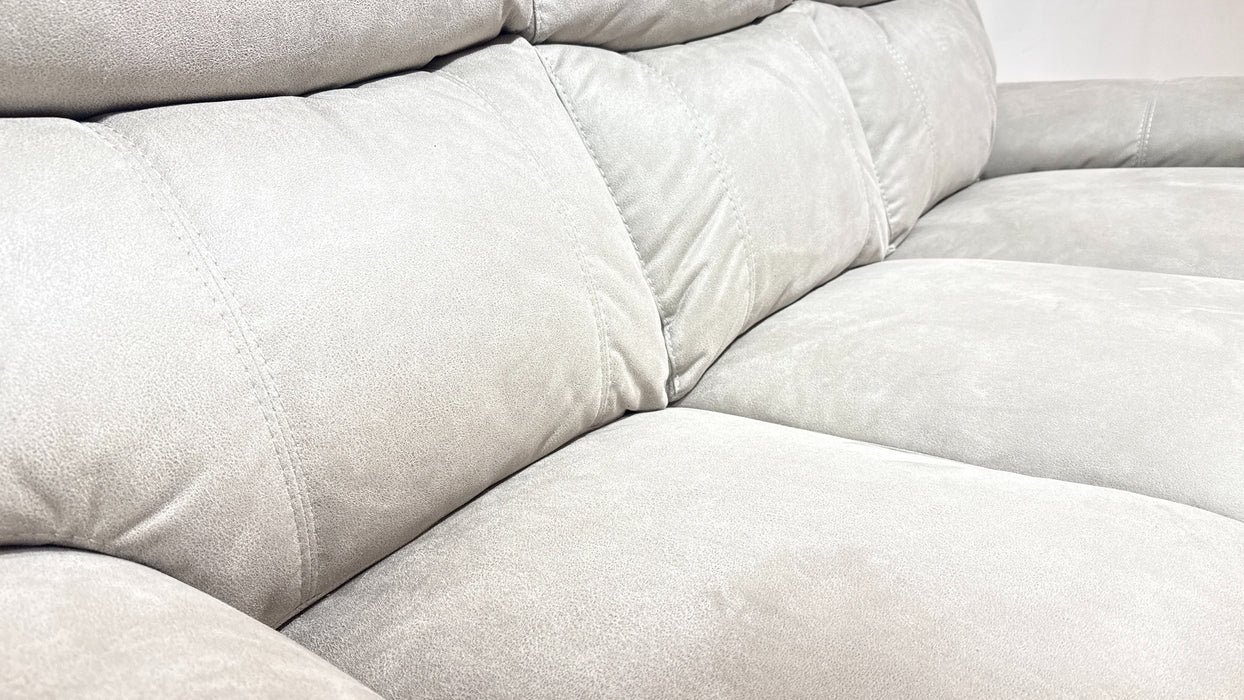 DFS Ryder 3 Seater Fabric Power Recliner in Blue