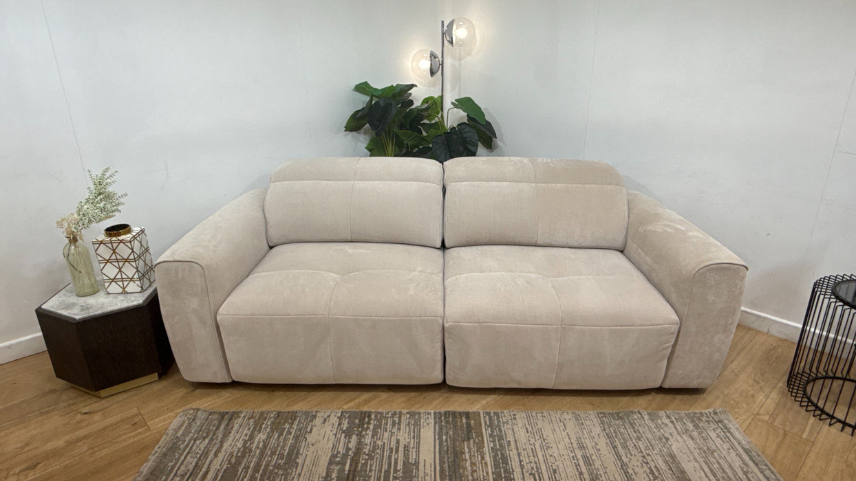 Sofology Riviera Fabric 3 Seater Motion Chaise in Relaxed Chenille Cotton