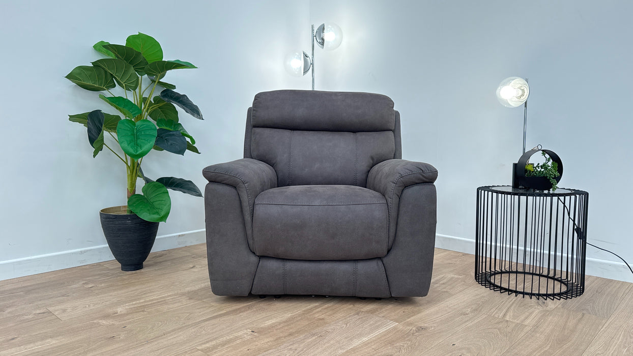 Ronan Power Recliner Chair - Grey