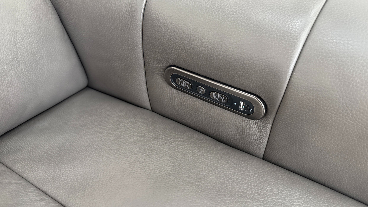 Sofology The Paramount 2.5 Seater Recliner Sofa Console Charcoal