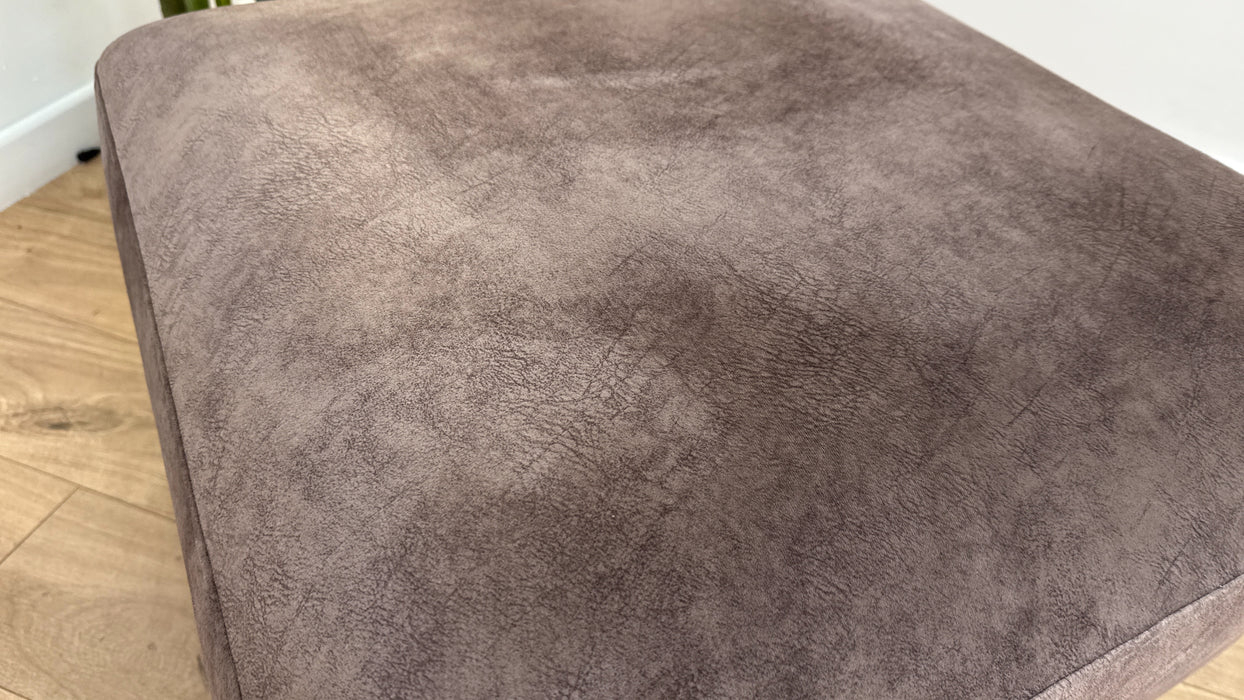 Sofology The Hackney Fabric Footstool Memory Foam in Lifestyle Dapple Mocha