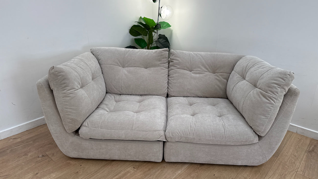 Sofology The Cocoon Fabric 3 Seater in Stone