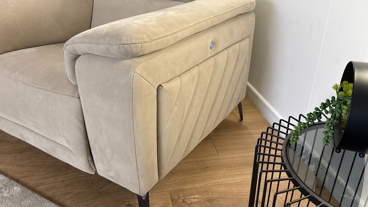 Sofology The Fratelli Recliner Chair in Lifestyle Nubuck Feel Fabric Stone