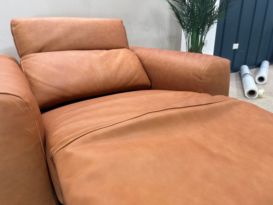 Bohemia 1.5 Seat - Leather Pow Rec Sofa - Tan (2 week lead time)