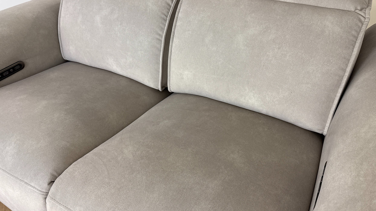 Sofology The Premiere 2 Seater Recliner Sofa in Lifestyle Flecked Fabric Ivory