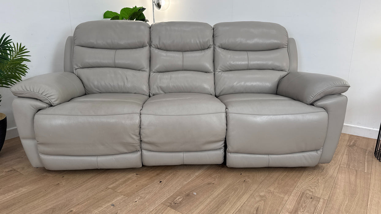 Navona 3 Seater Leather Power a recliner Sofa