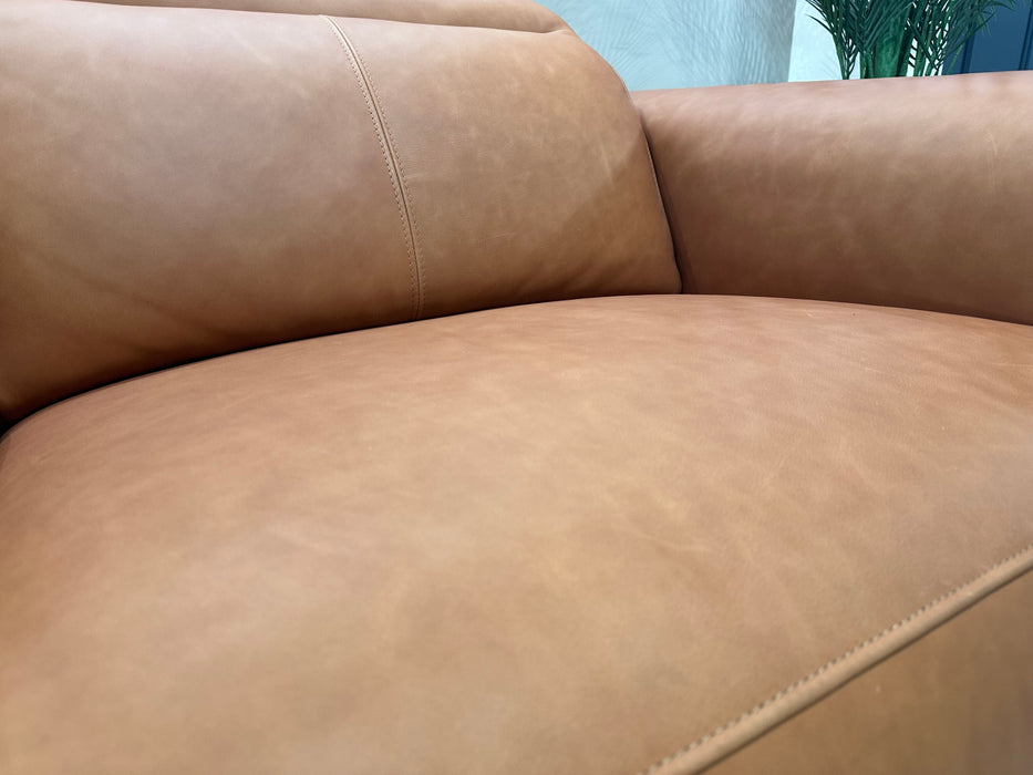 Bohemia 1.5 Seat - Leather Pow Rec Sofa - Tan (2 week lead time)