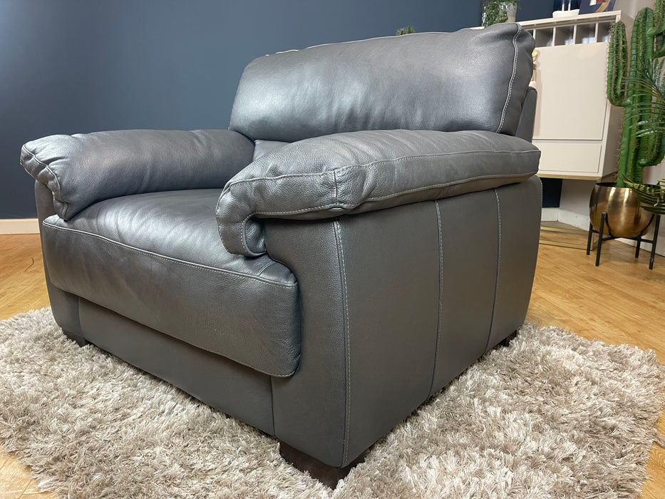 Santino Chair Apollo Grey Leather (WA2)