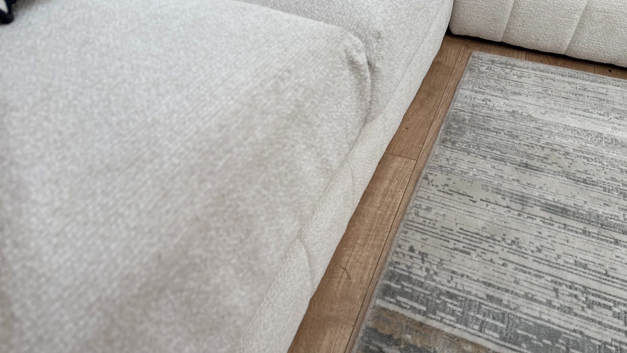 Sofology The Westwood Fabric 3 Corner 3 in Boucle Ecru Mix