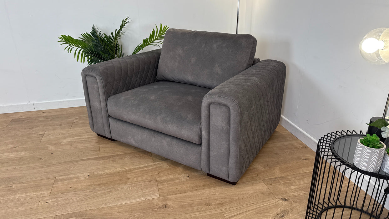 The Fiernze - Fabric Grey Love Seat