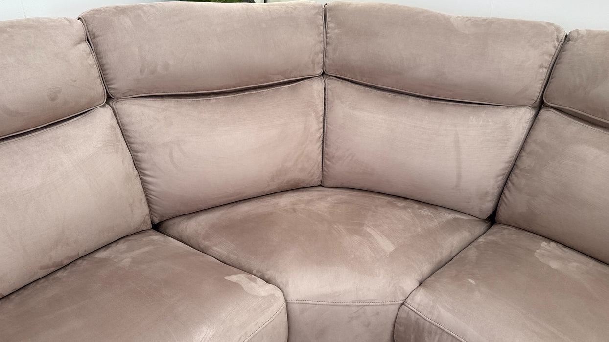 Sofology Parker 3 Corner 1 in Lifestyle Plush Fabric Nutmeg