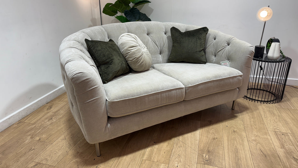 Sofology The Gatsby Fabric 2 Seater in Soft Chenille Linen Mix