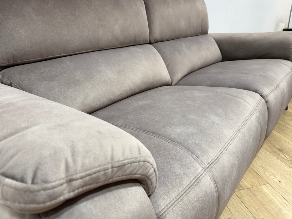 Sofology Bailey Fabric 2.5 Seater Power Recliner/Headrest in Lifestyle Flecked Nutmeg
