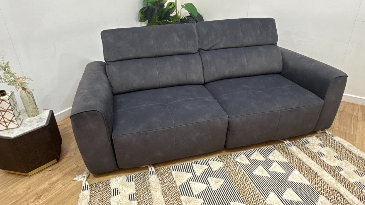 Sofology Riviera Fabric 3 Seater Motion Chaise in Lifestyle Flecked Charcoal