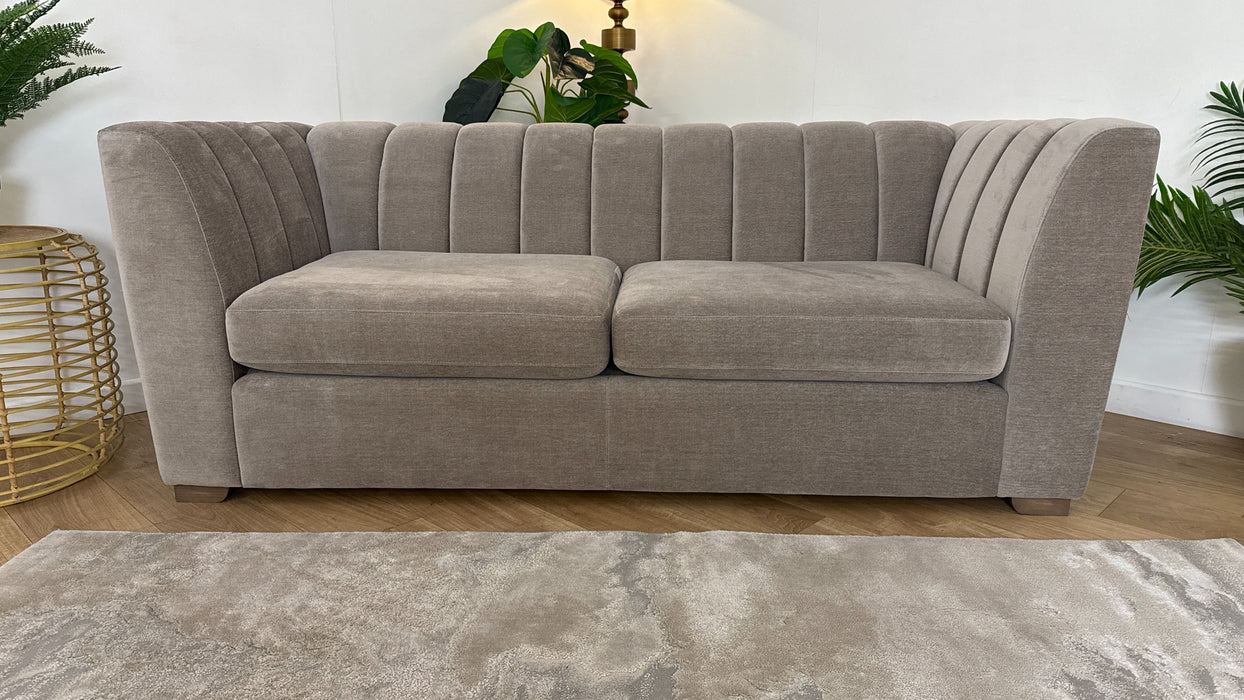 Sofology Downtown 3 Seater Sofa Bed in Soft Chenille Wicker