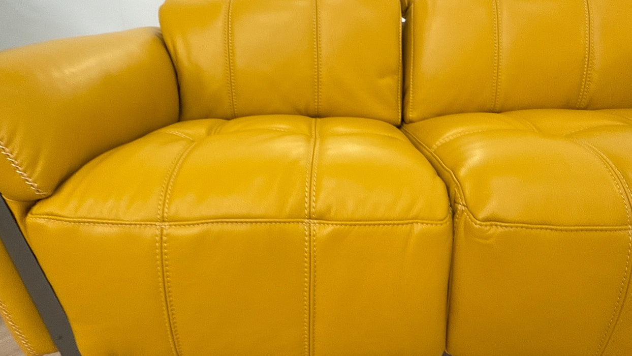 Packham 2 Seater Power Recliner - Leather - Le Mans Amber