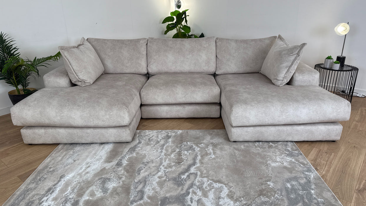 Rest Double Chaise Fabric Sofa