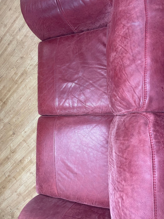 Galleria Leather 2 Seater Utah Bordeaux (WA2)