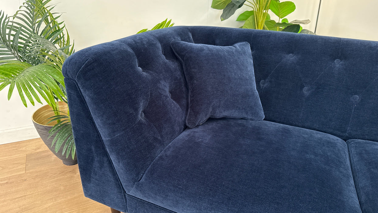 Bridgerton 3 Seater - Fabric - Aston Navy All Over