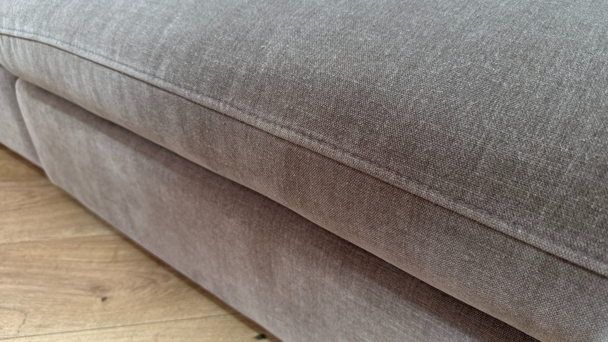 Sofology Empress Fabric 4 Seater Pillow Back in Relaxed Chenille Nutmeg